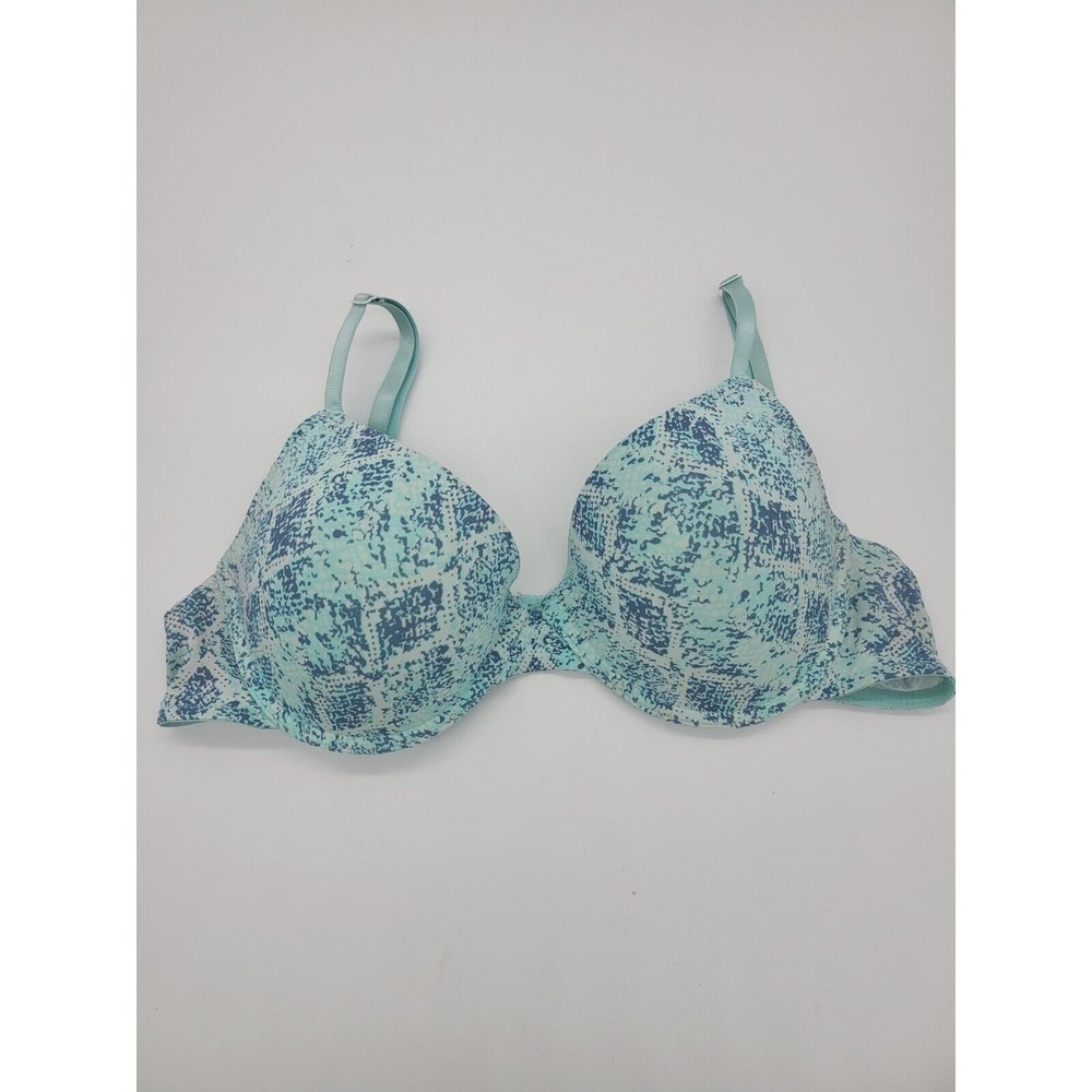 Nine West Intimates Bra 38C Womens Underwired Push Up Blue Adjustable Straps